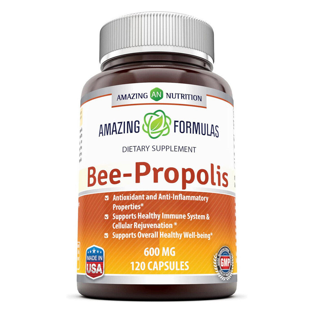 Amazing Nutrition Amazing Formulas Bee Propolis 600Mg Capsules, 120 Ea